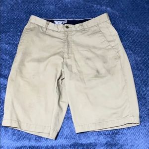 Men’s Volcom tan shorts size 30 waist.